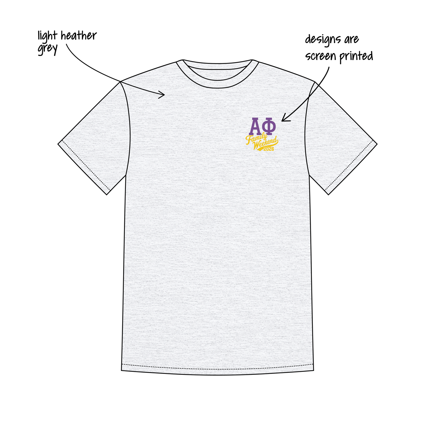 Louisiana State University x Alpha Phi 'Family Weekend' Leo T-Shirt