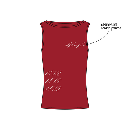 University of California, Santa Barbara x Alpha Phi 'FDOC 2026' Chloe Boatneck Tank Top