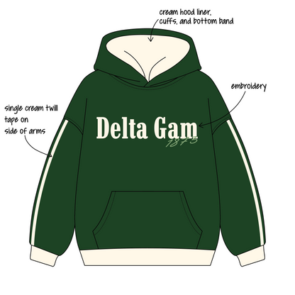Michigan State University x Delta Gamma 'MSU vs. UMICH Rivalry Game' Signature Hoodie
