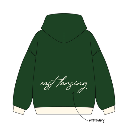 Michigan State University x Delta Gamma 'MSU vs. UMICH Rivalry Game' Signature Hoodie