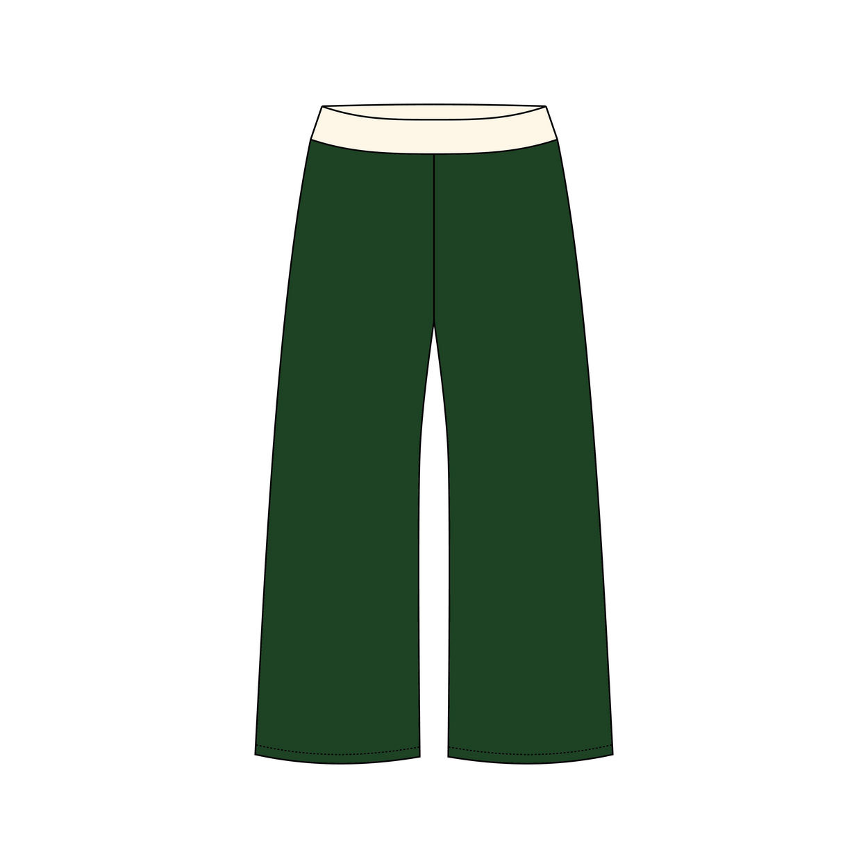 Michigan State University x Delta Gamma 'MSU vs. UMICH Rivalry Game' Jagger Wide-Leg Sweatpants