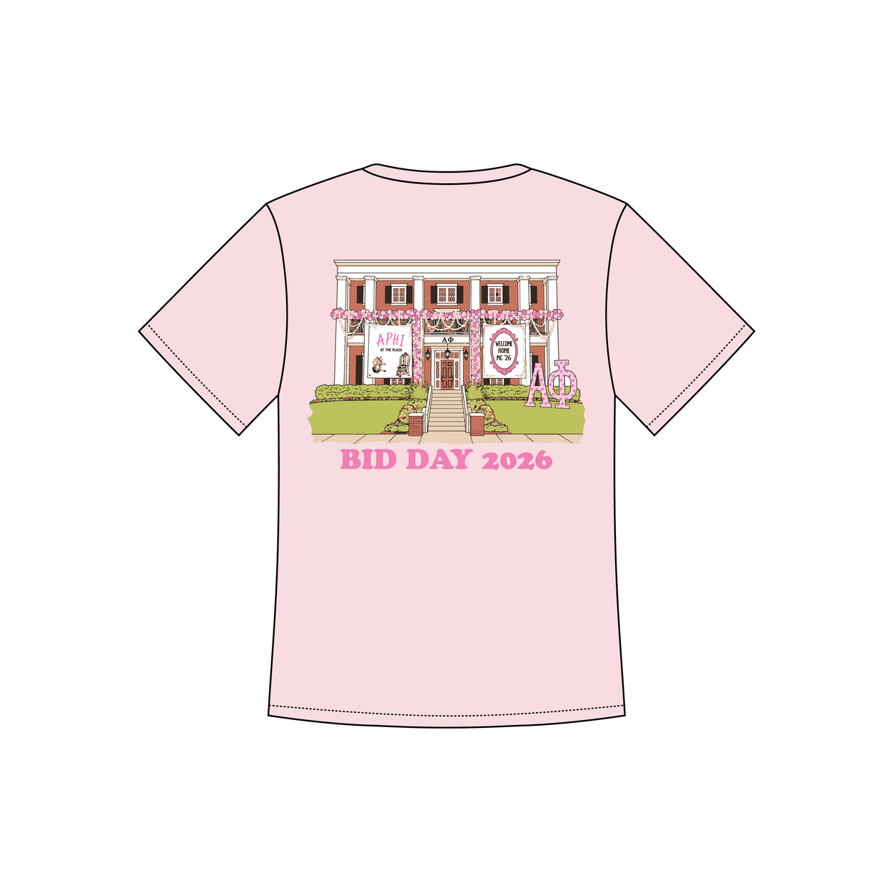 Louisiana State University x Alpha Phi 'Bid Day 2026- APhi at the Plaza' Olivia Short Sleeve Henley