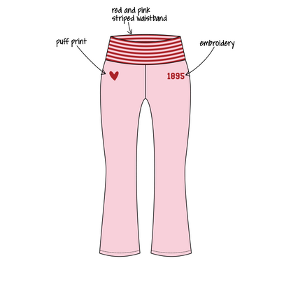 University of Virginia x Chi Omega 'Chi Omega Fall Merch 2026' Becca Foldover Yoga Pants