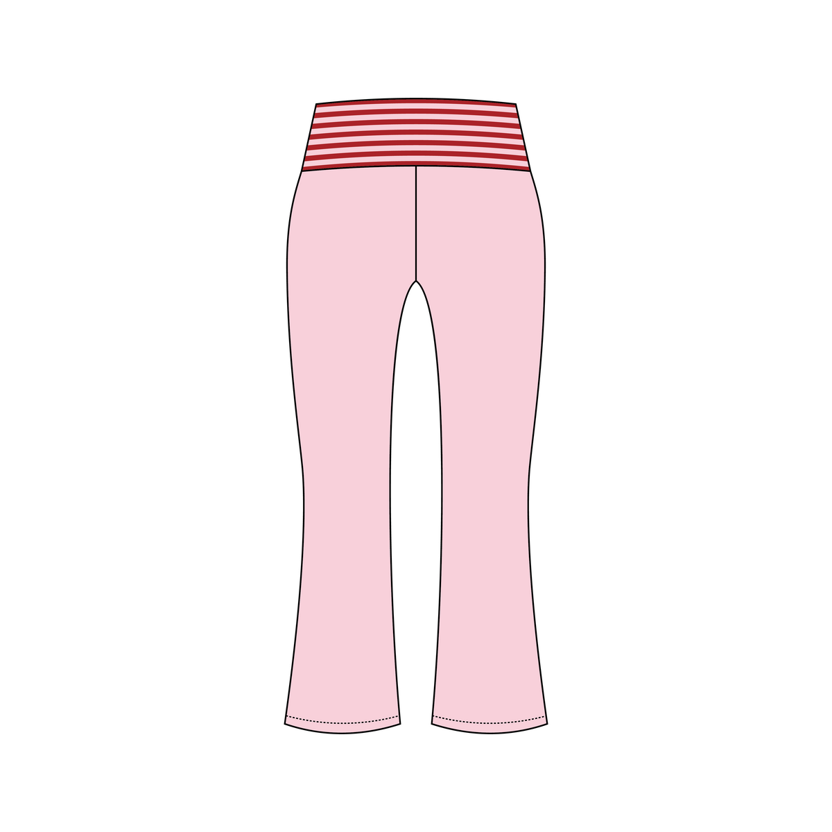 University of Virginia x Chi Omega 'Chi Omega Fall Merch 2026' Becca Foldover Yoga Pants