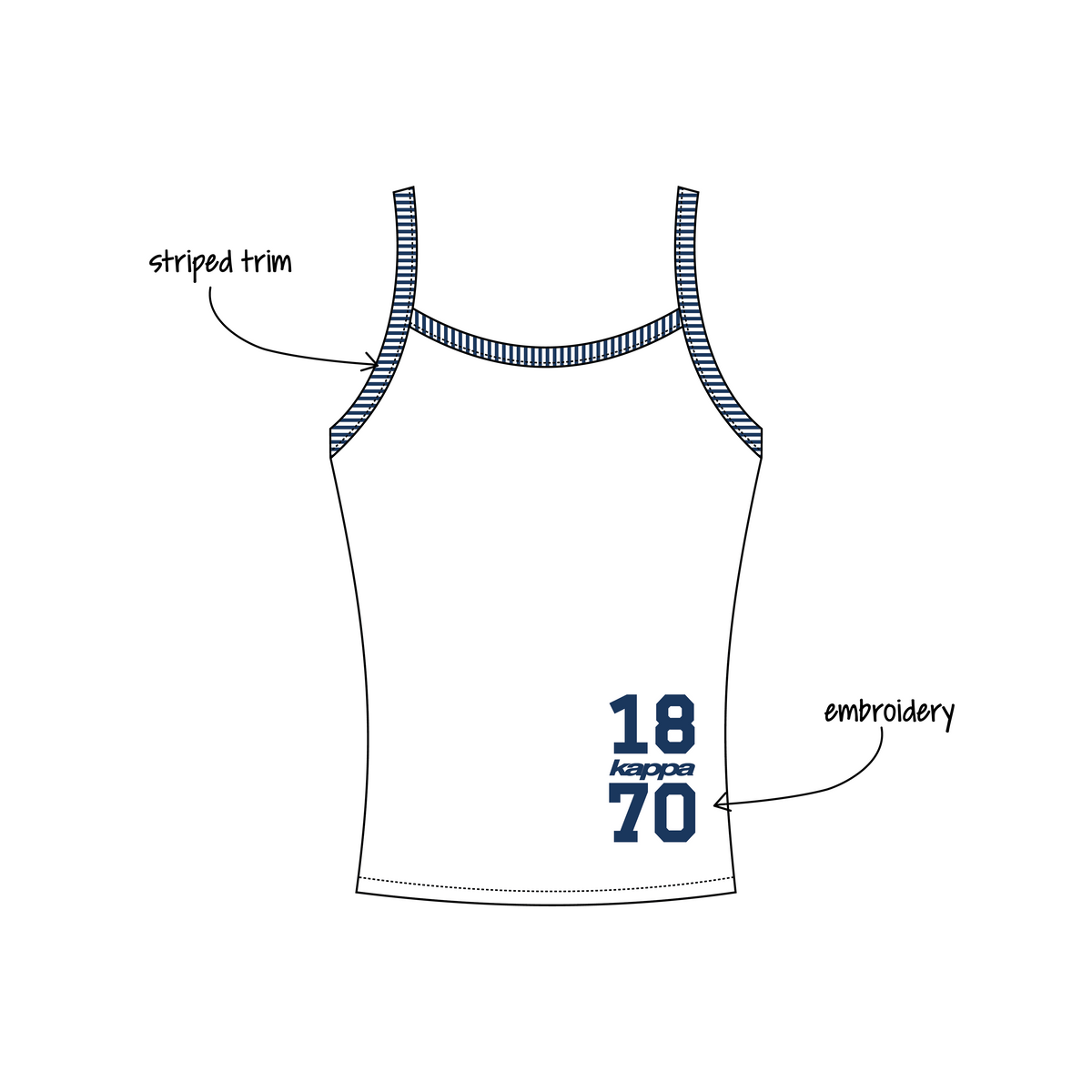 University of Colorado Boulder x Kappa Kappa Gamma 'Bid Day' Evie Tank Top