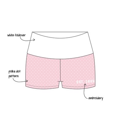 Penn State University x Alpha Xi Delta 'Fall merch' Haven Foldover Shorts
