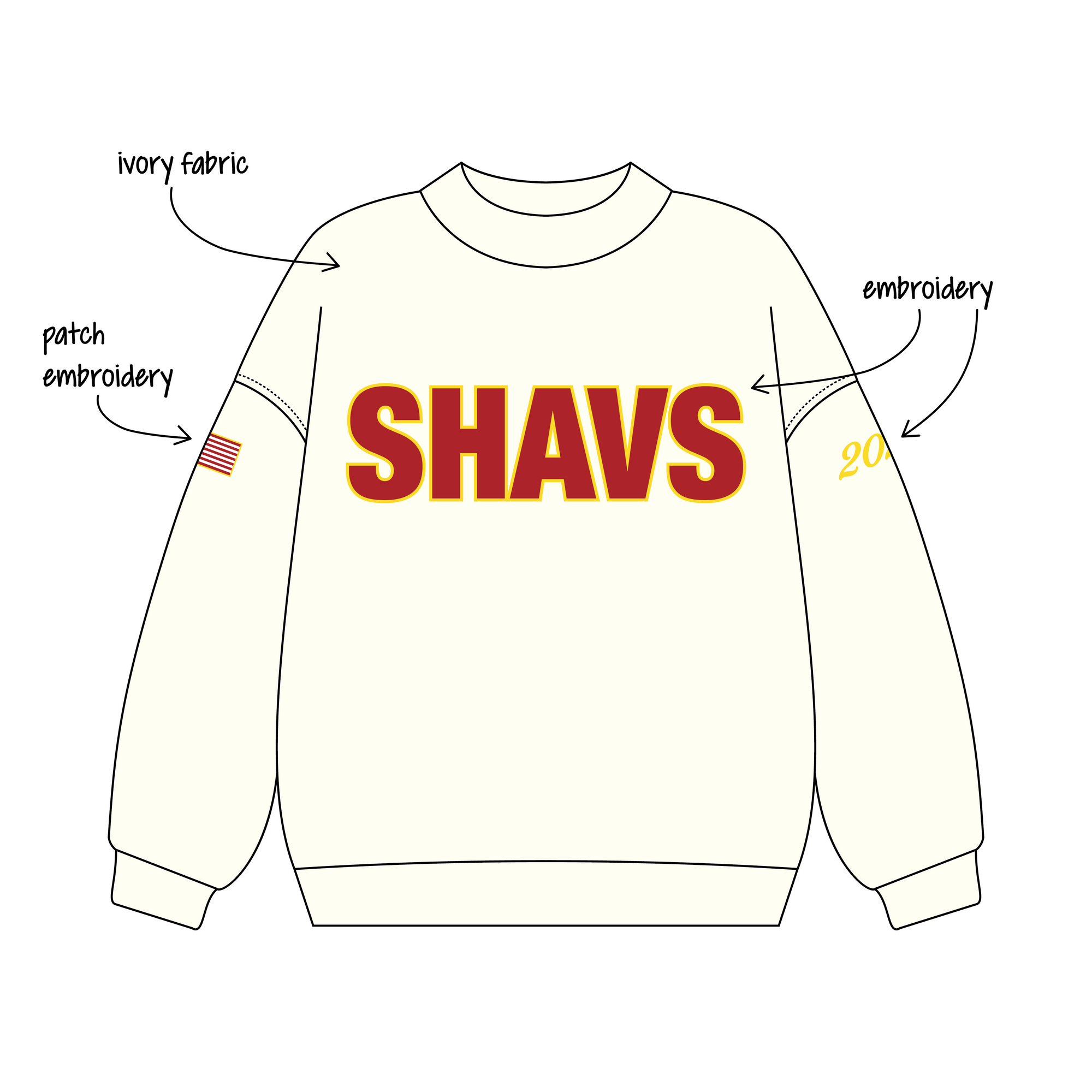 Sacred Heart Academy x Varsity Swim Team 'Fall 2026 Season' Signature Mockneck