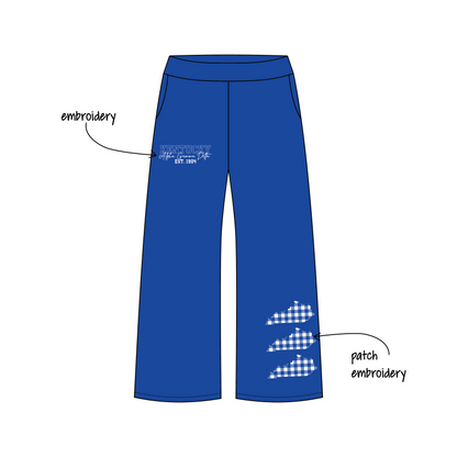 University of Kentucky x Alpha Gamma Delta 'Fall semester chapter merch' Jagger Wide-Leg Sweatpants
