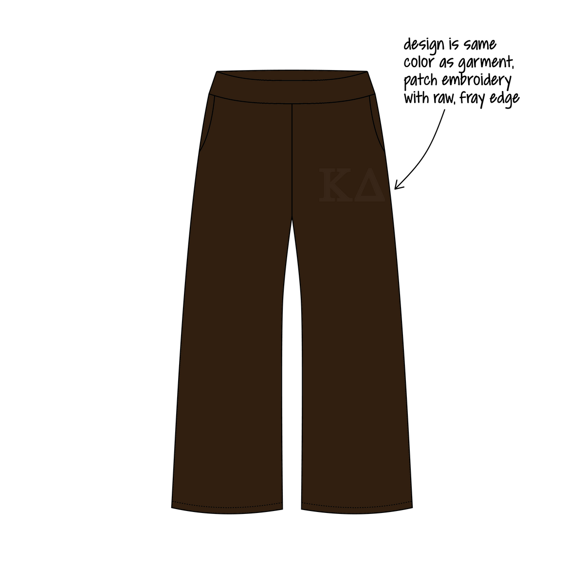 University of New Hampshire x Kappa Delta 'N/A' Jagger Wide-Leg Sweatpants