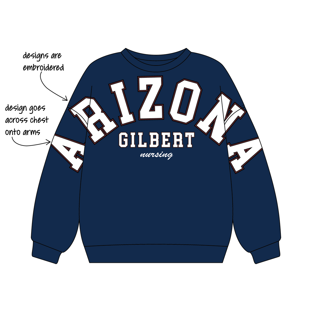University of Arizona 'Nursing Merch' Signature Crewneck