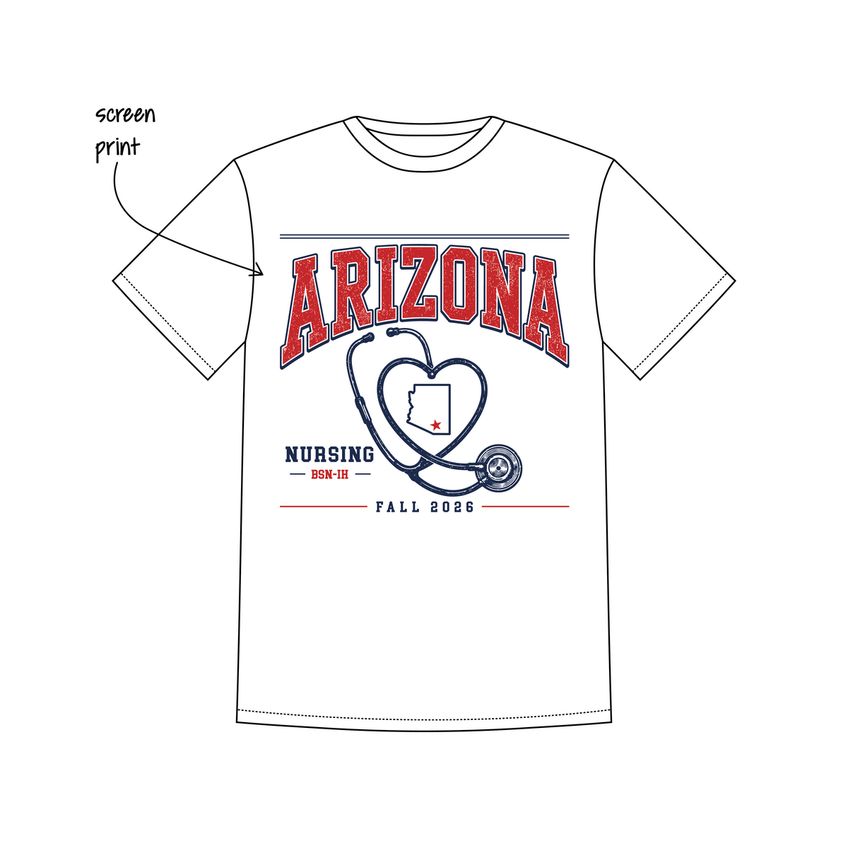 University of Arizona 'Nursing Merch' Leo T-Shirt