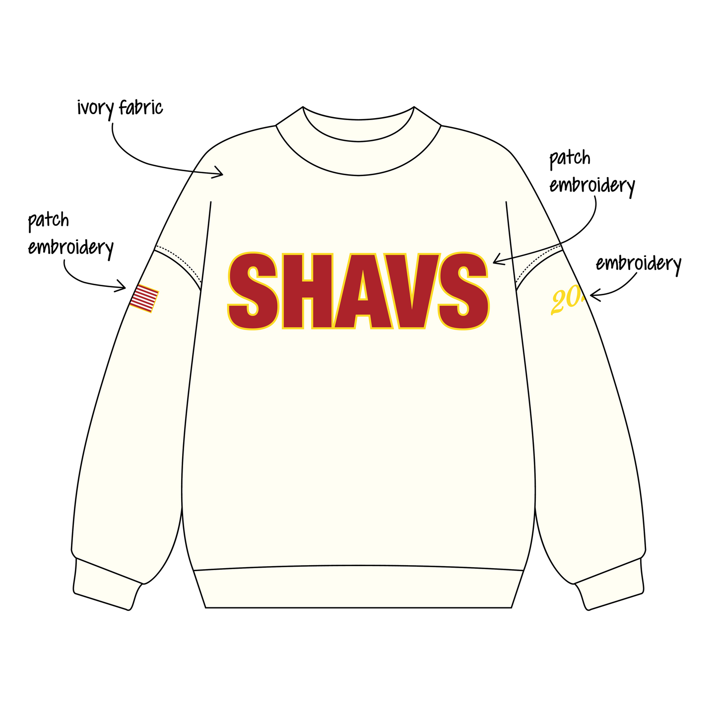 Sacred Heart Academy x Varsity Swim Team 'Fall 2026 Season' Signature Mockneck