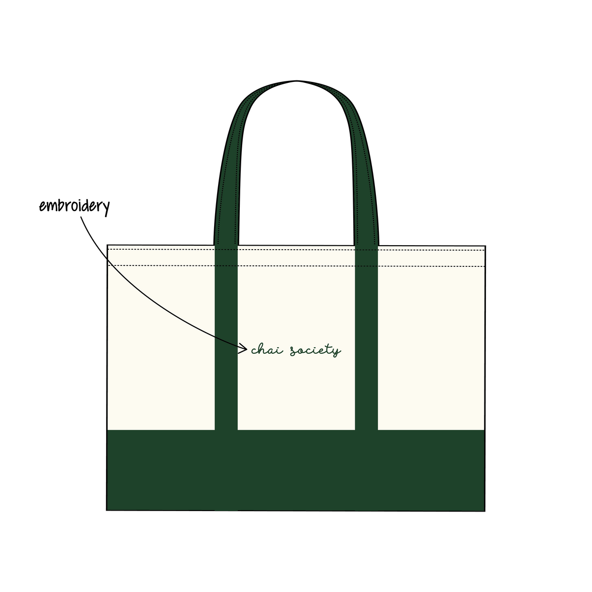 Chai Society Signature Tote Bag