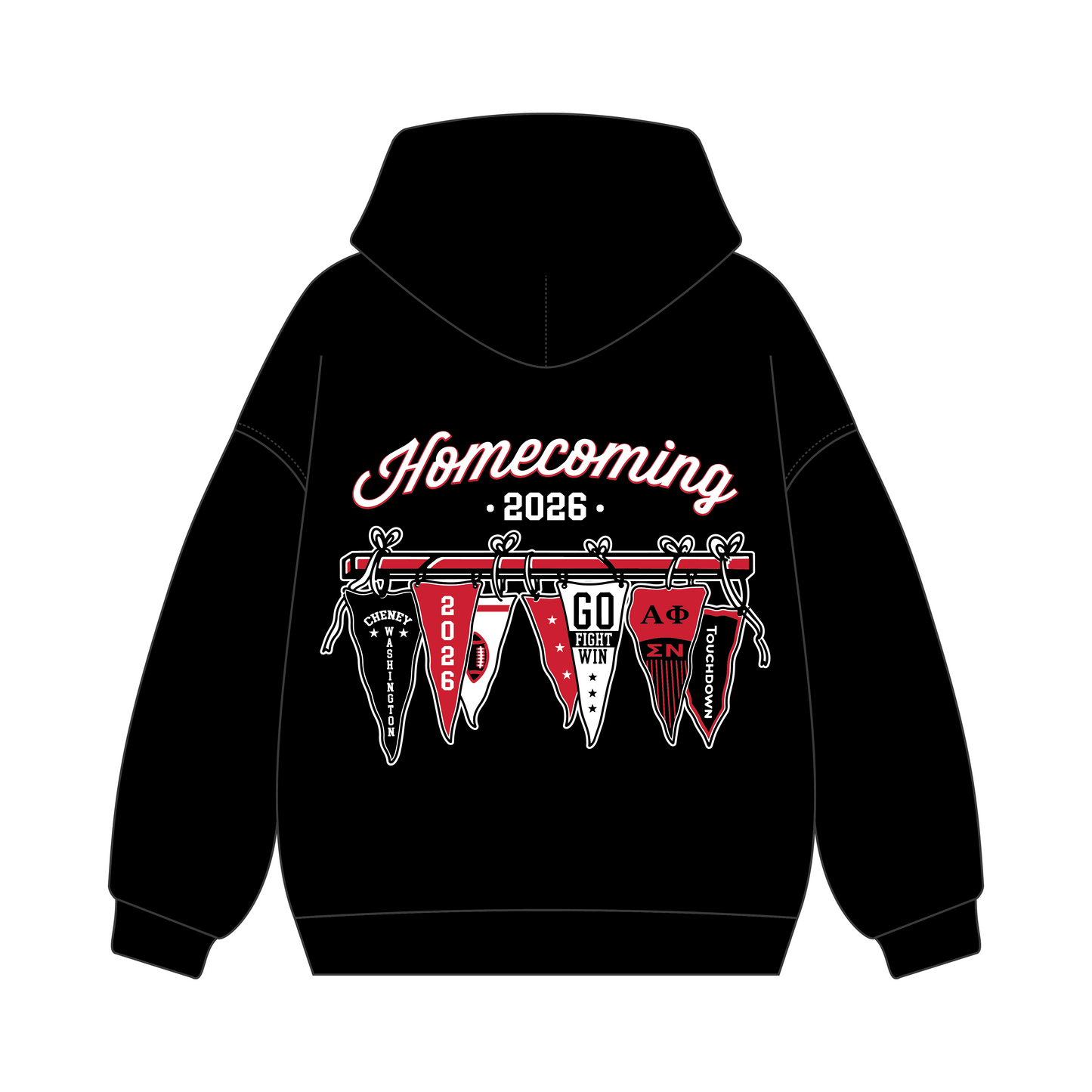 Eastern Washington University x Alpha Phi 'homecoming merch 2026' Signature Hoodie