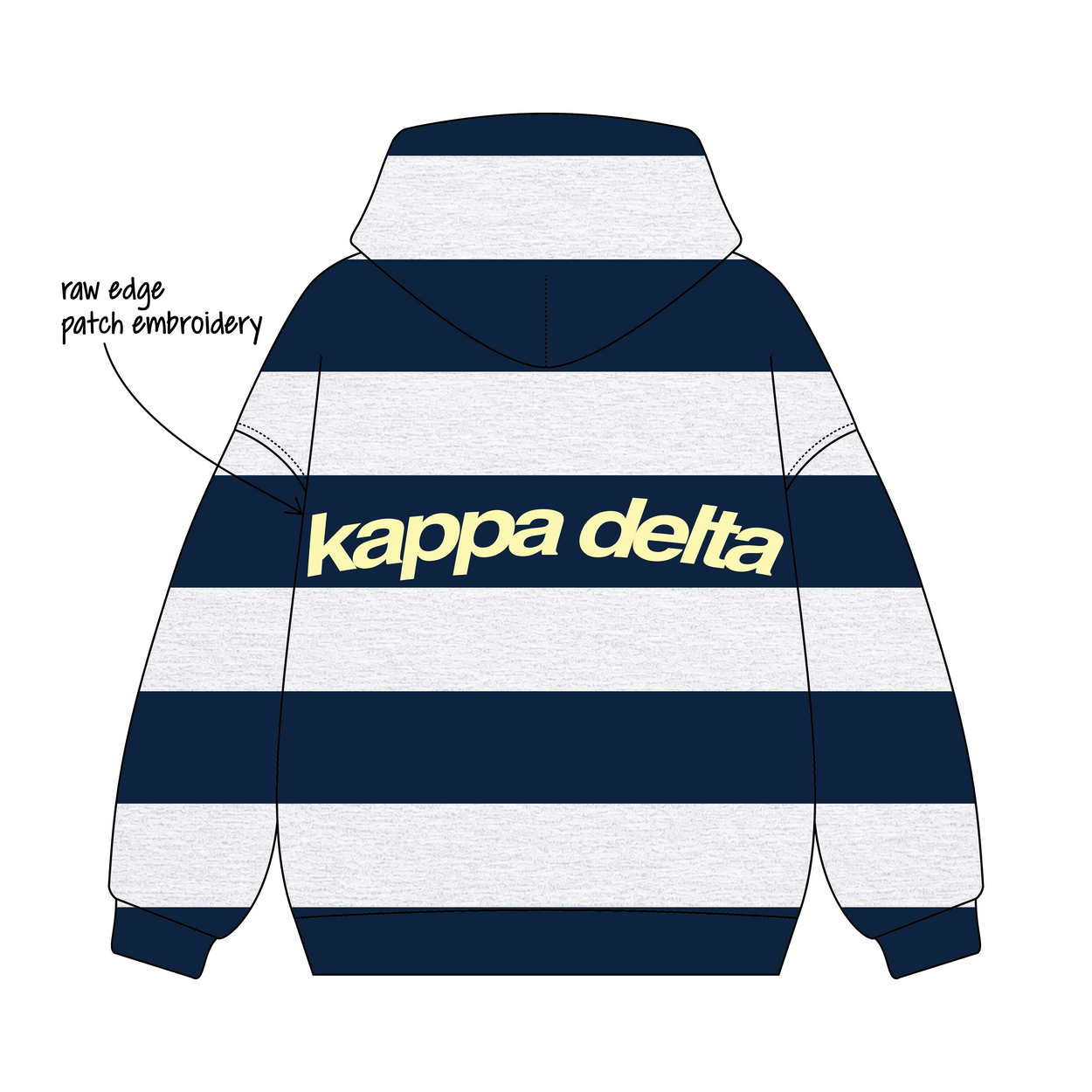 University of Kansas x Kappa Delta 'PR' Signature Zip-Up Hoodie