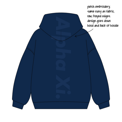 Penn State University x Alpha Xi Delta 'Fall merch' Signature Zip-Up Hoodie