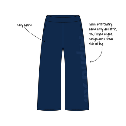 Penn State University x Alpha Xi Delta 'Fall merch' Jagger Wide-Leg Sweatpants