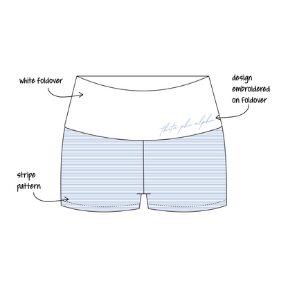 University of Cincinnati x Theta Phi Alpha 'General' Haven Foldover Shorts