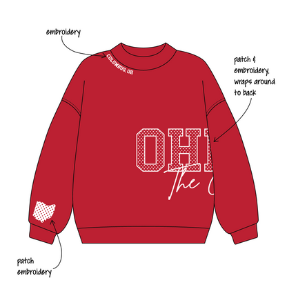 Ohio State University x Delta Delta Delta 'Fall Sweatset' Signature Mockneck