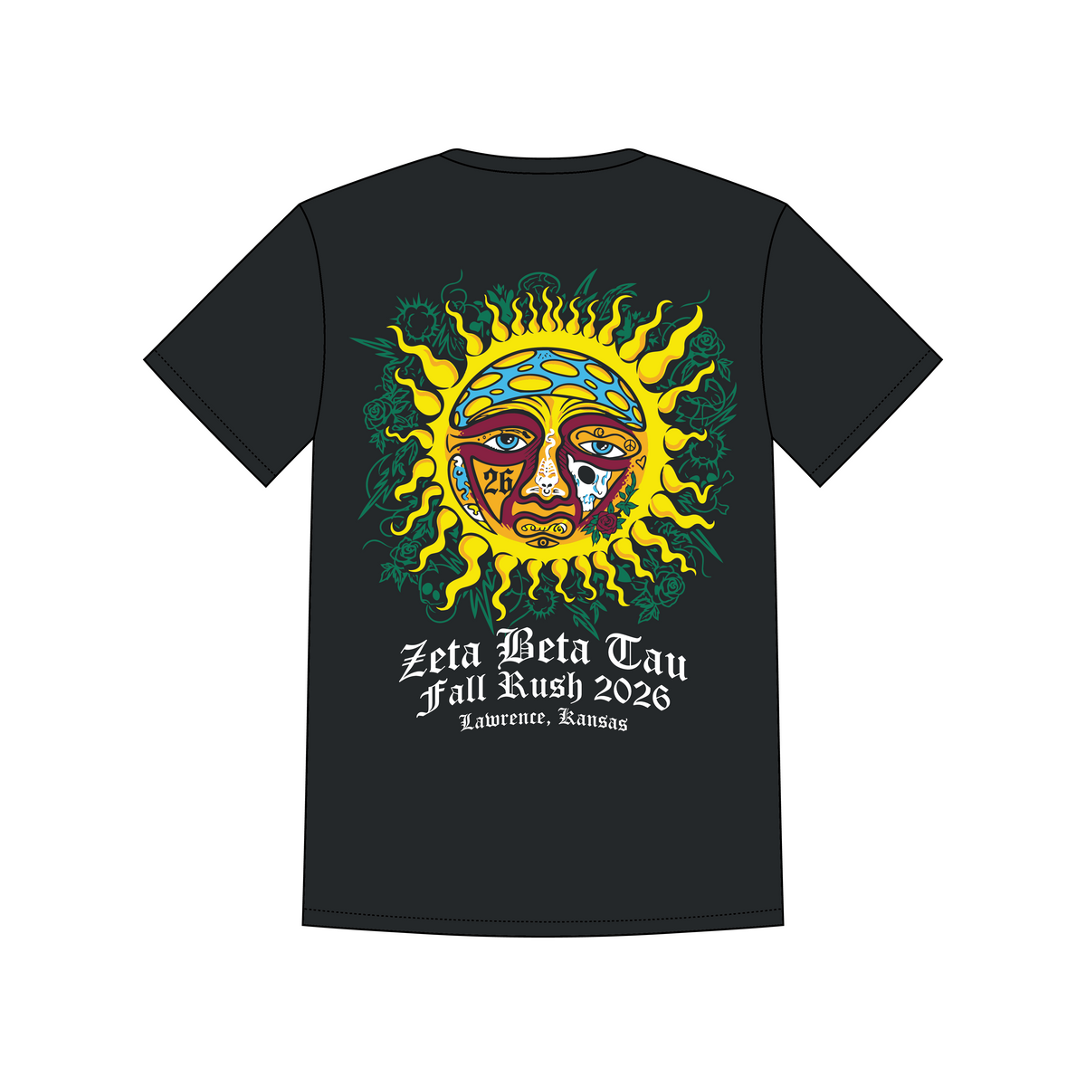 University of Kansas x Zeta Beta Tau 'Fall rush 2026' Leo T-Shirt