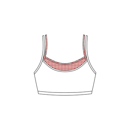 San Diego State University x Chi Omega 'Fall Set' Sara Double Layer Tank Top