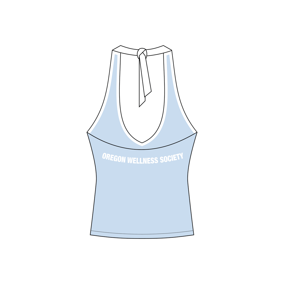 University of Oregon x Oregon Wellness Society 'Club Merch' Leona Halter Top