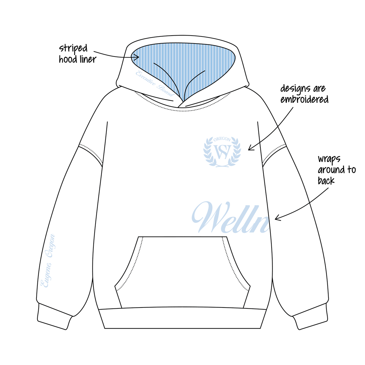 University of Oregon x Oregon Wellness Society 'Club Merch' Signature Hoodie