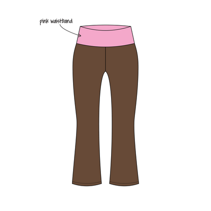 George Mason University x Gamma Phi Beta 'Fall Merch' Becca Foldover Yoga Pants