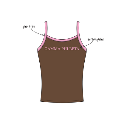 George Mason University x Gamma Phi Beta 'Fall Merch' Evie Tank Top