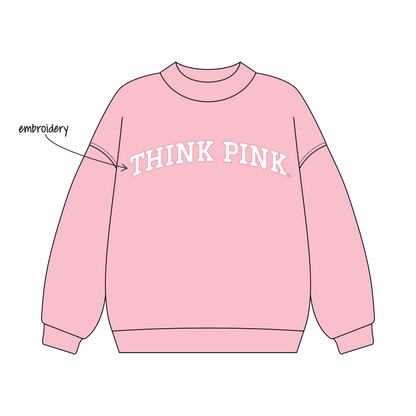 University of Wisconsin-Madison x Zeta Tau Alpha 'Think Pink Week' Signature Mockneck