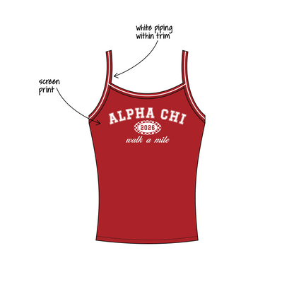 University of Maryland, College Park x Alpha Chi Omega 'Philanthropy event: walk a mile' Evie Tank Top