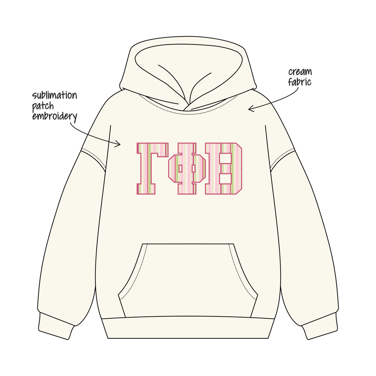 Purdue University x Gamma Phi Beta 'fall pr' Signature Hoodie