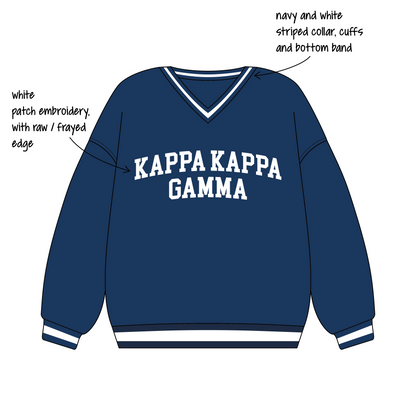 University of Missouri (Mizzou) x Kappa Kappa Gamma 'parent's weekend' Signature V Crewneck