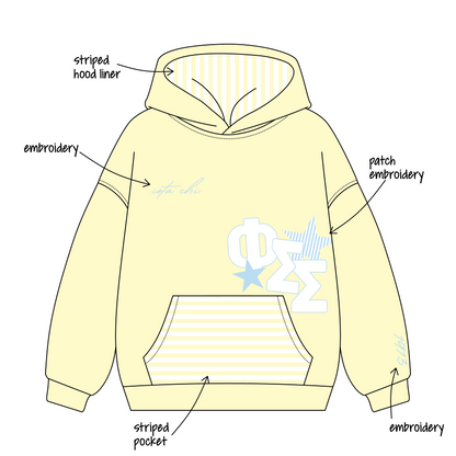 James Madison University x Phi Sigma Sigma 'Fall 2026 set' Signature Hoodie