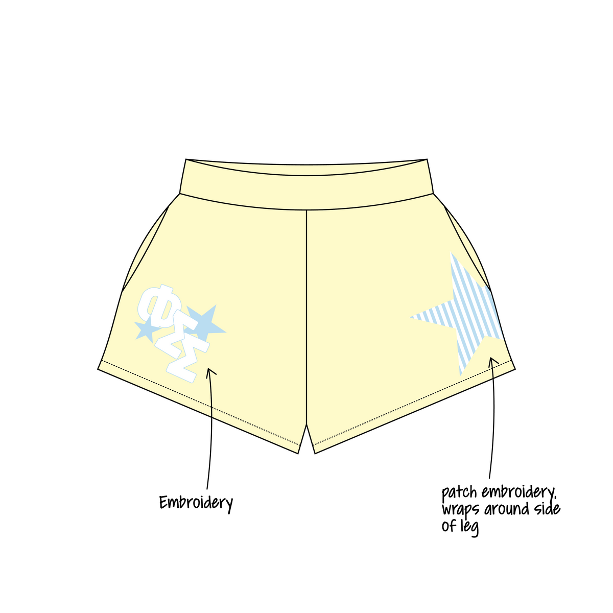 James Madison University x Phi Sigma Sigma 'Fall 2026 set' Ferbie Sweatshorts