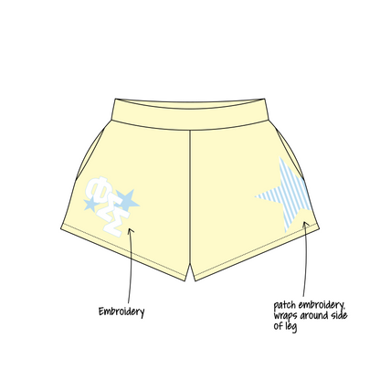James Madison University x Phi Sigma Sigma 'Fall 2026 set' Ferbie Sweatshorts