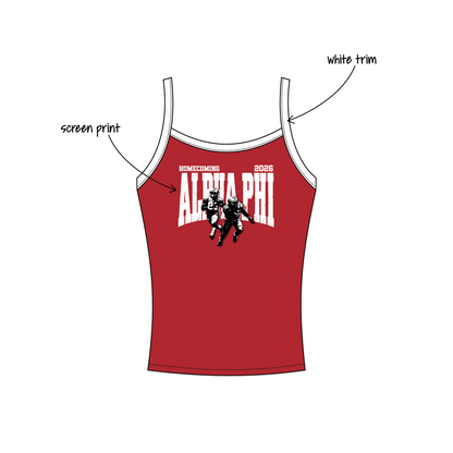 Cornell University x Alpha Phi 'Homecoming 2026' Evie Tank Top