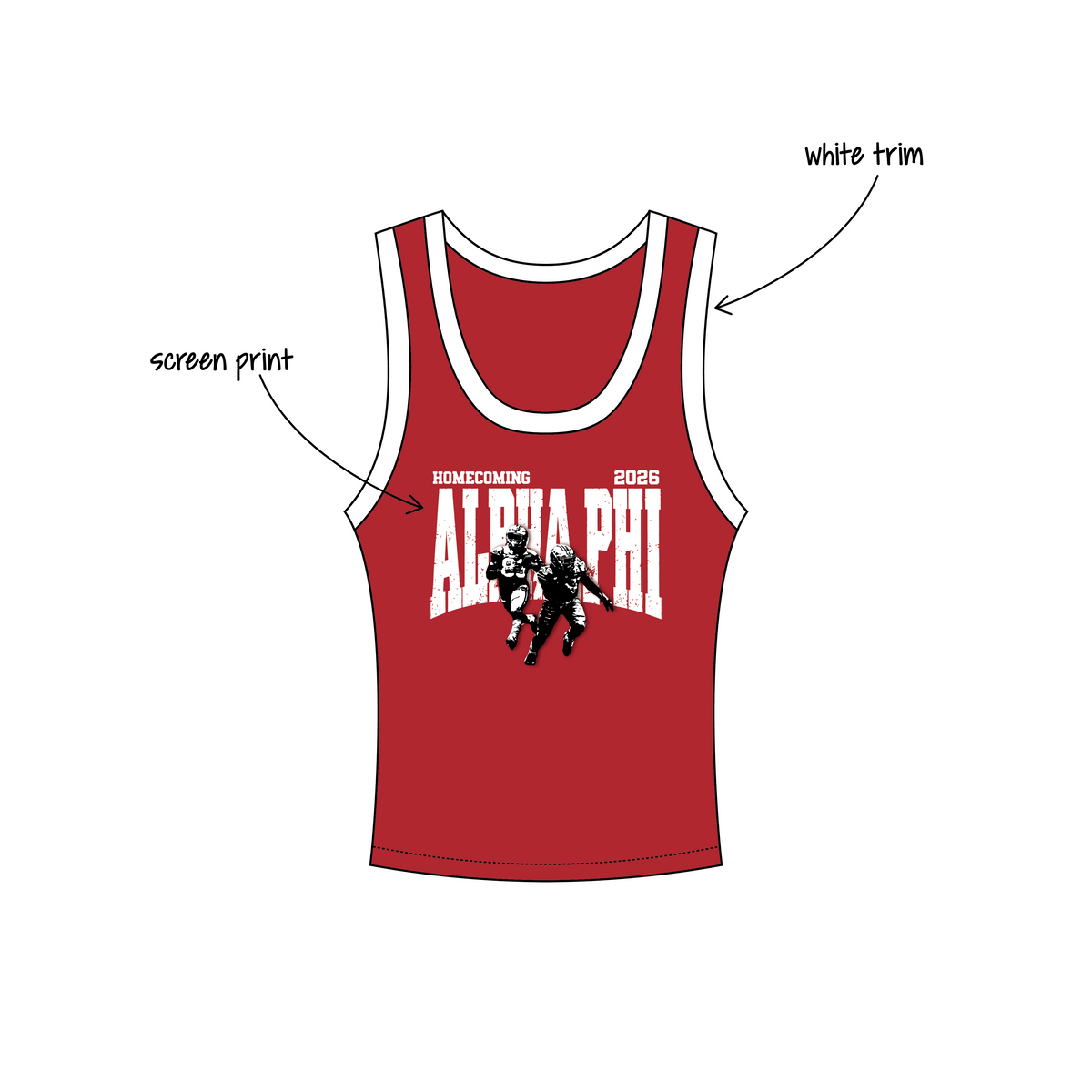 Cornell University x Alpha Phi 'Homecoming 2026' Nova Tank Top