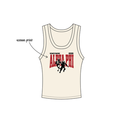 Cornell University x Alpha Phi 'Homecoming 2026' Nova Tank Top