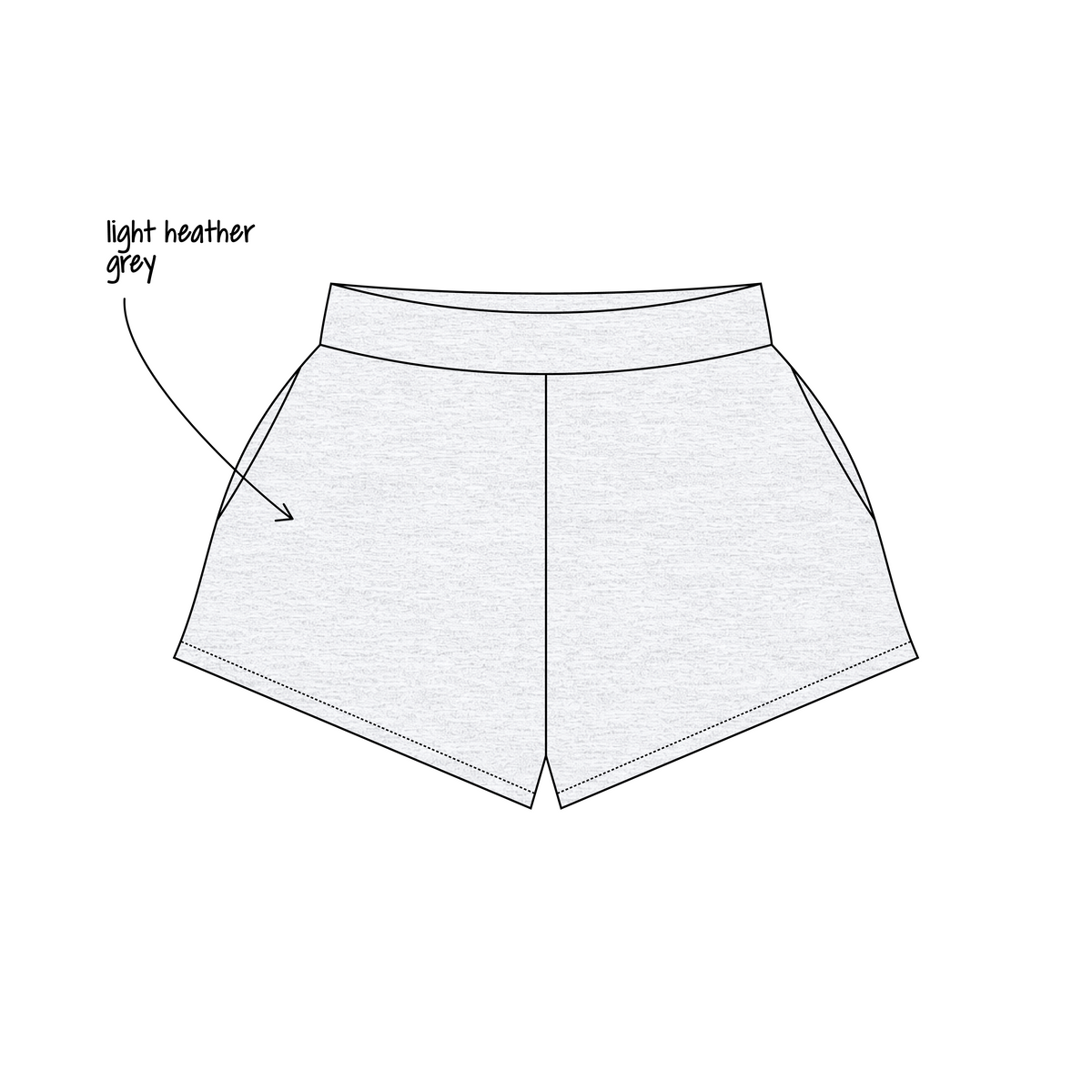 Mississippi State University x Delta Gamma 'Mockneck' Ferbie Sweatshorts