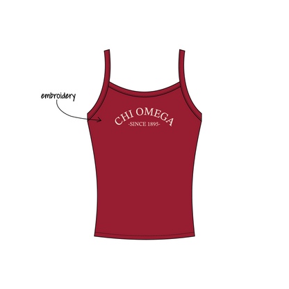 California Polytechnic State University, San Luis Obispo x Chi Omega 'Fall Merch 2026' Evie Tank Top