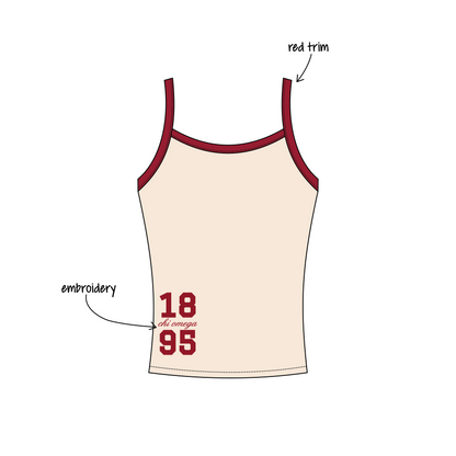 California Polytechnic State University, San Luis Obispo x Chi Omega 'Fall Merch 2026' Evie Tank Top