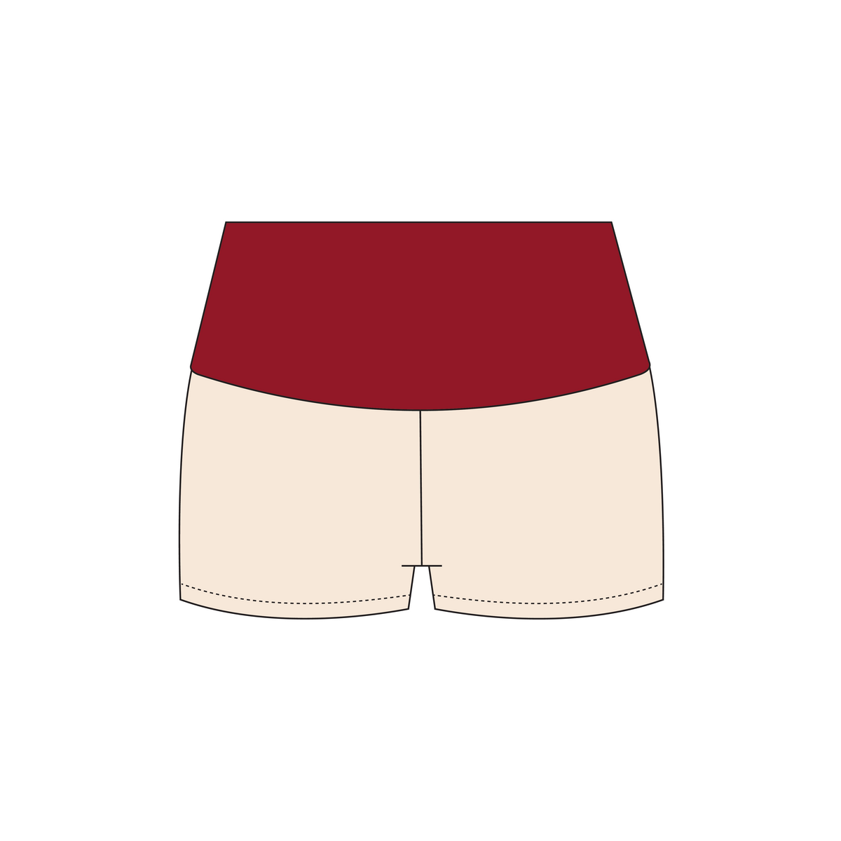 California Polytechnic State University, San Luis Obispo x Chi Omega 'Fall Merch 2026' Haven Foldover Shorts