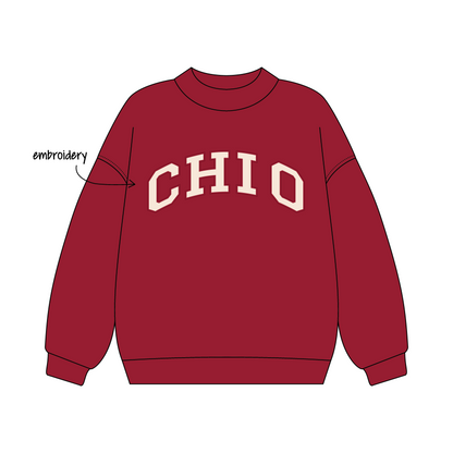 California Polytechnic State University, San Luis Obispo x Chi Omega 'Fall Merch 2026' Signature Mockneck