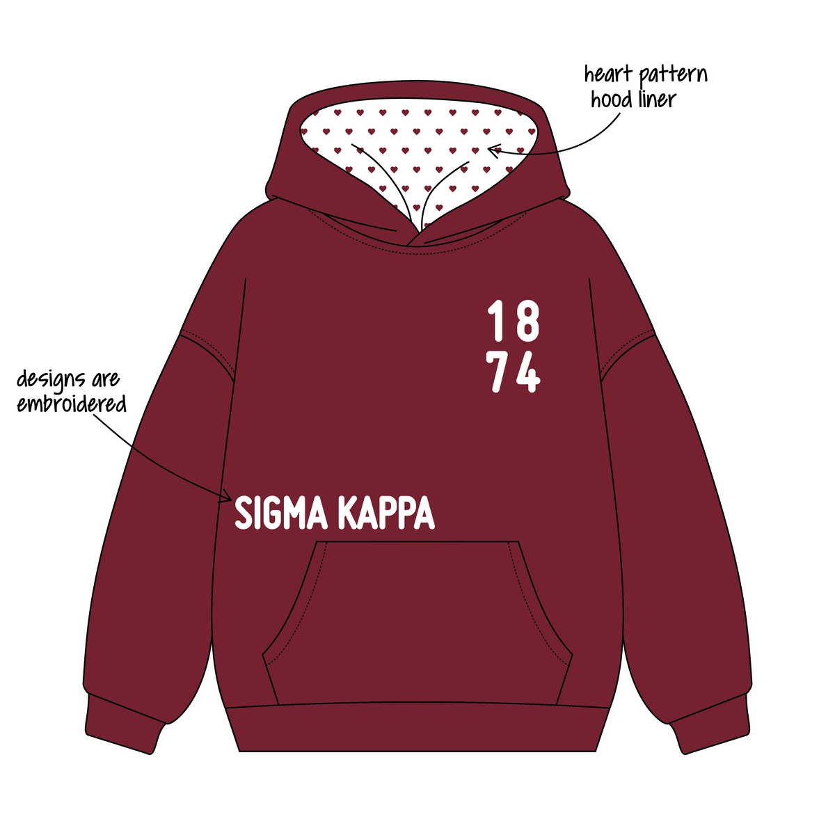 Clemson University x Sigma Kappa 'Fall PR Drop' Signature Hoodie