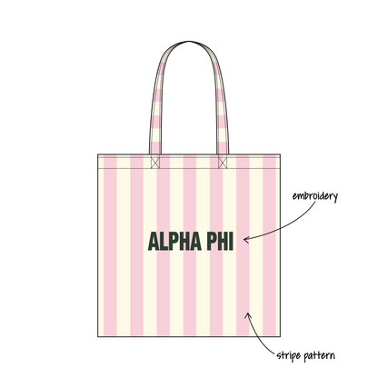 Indiana University Southeast x Alpha Phi 'Fall/winter retreat' Signature Tote Bag