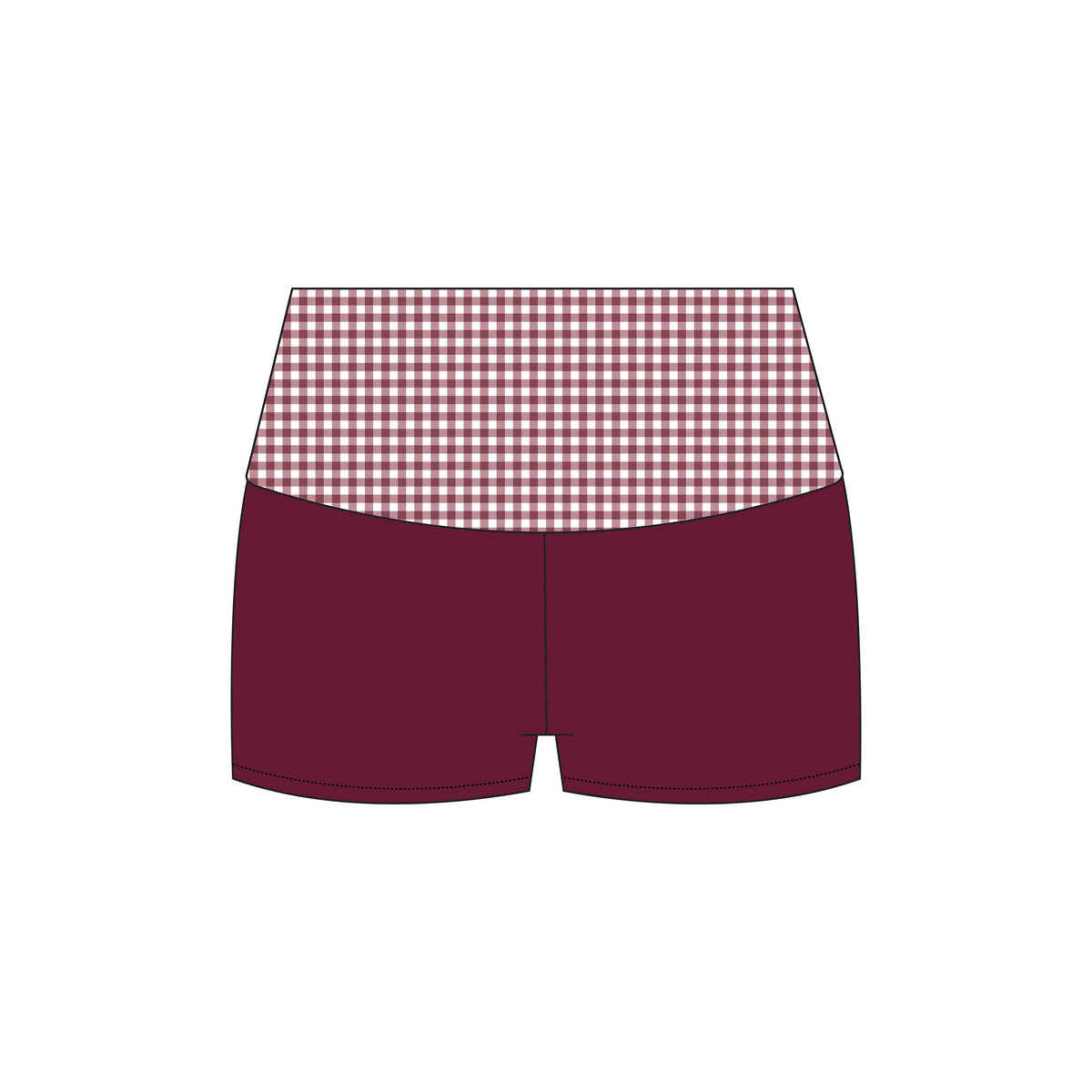 California State University, San Marcos x Gamma Phi Beta 'Annual Chapter Merch' Haven Foldover Shorts