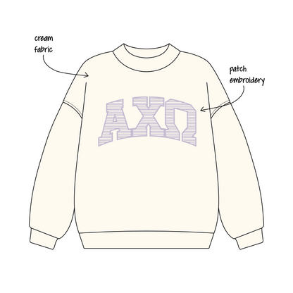 California State University, Sacramento x Alpha Chi Omega 'Fall retreat' Signature Mockneck