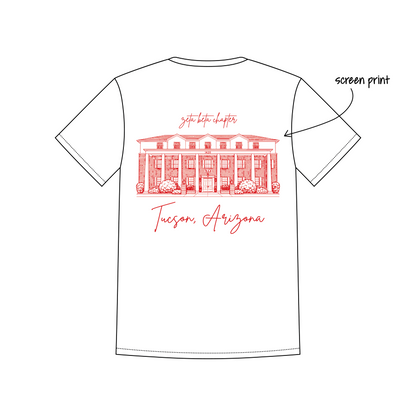 University of Arizona x Chi Omega 'House shirt' Leo T-Shirt