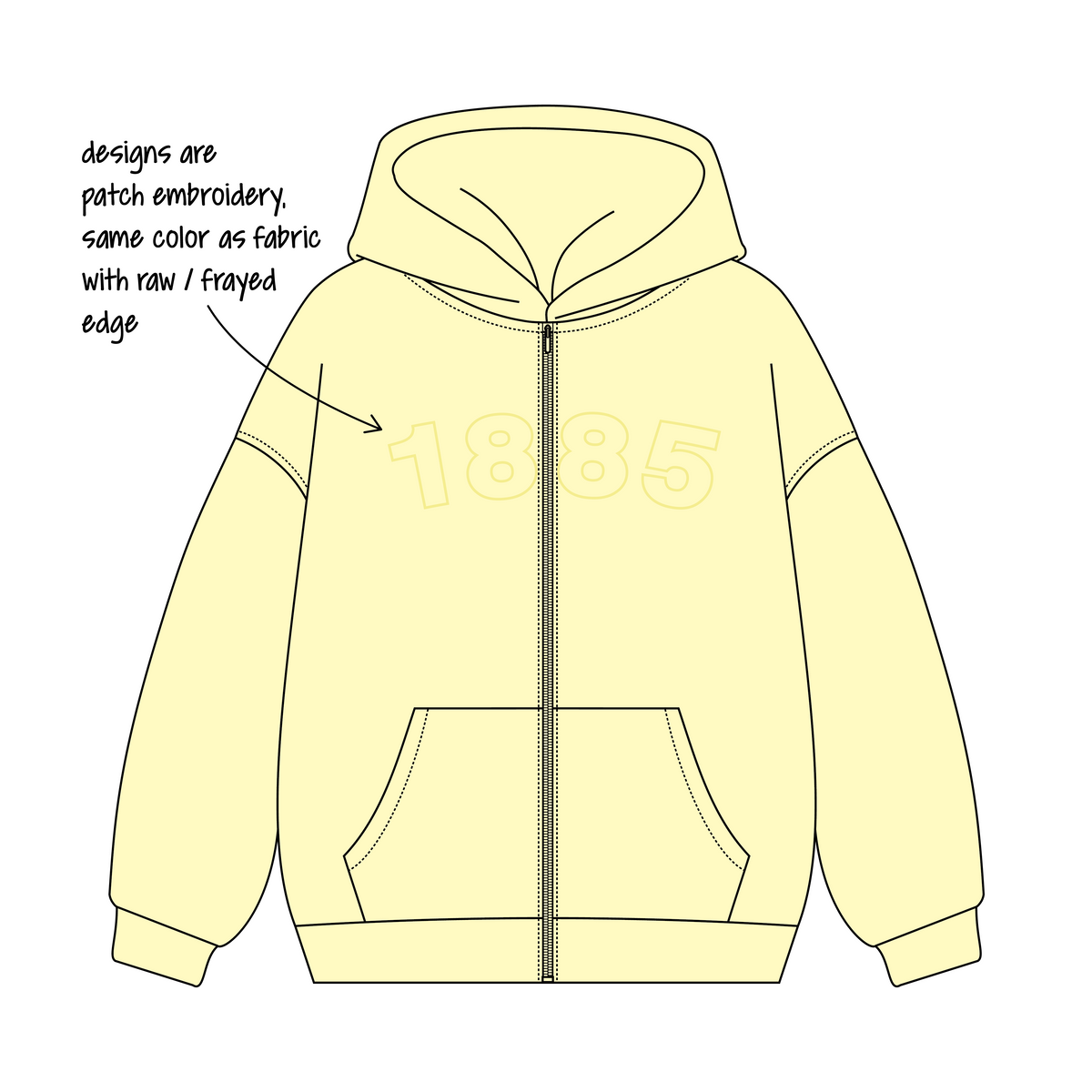 Baylor University x Alpha Chi Omega 'PR' Signature Zip-Up Hoodie
